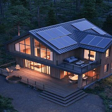 Maison écologique en bois, alliant performance énergétique et respect de l’environnement